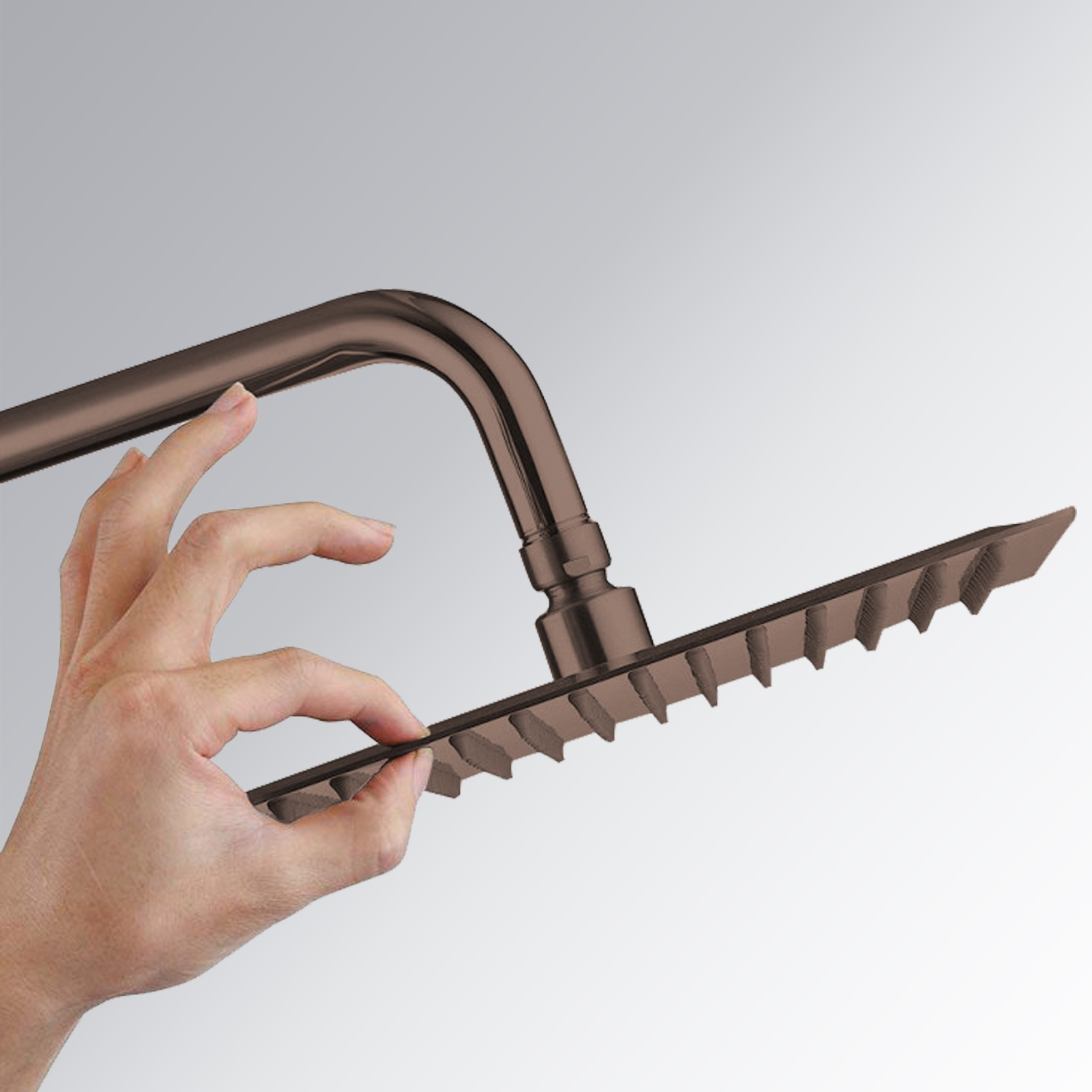 Bravat Brushed Gold Shower Set With Valve Mixer 3-Way Concealed Wall Mounted