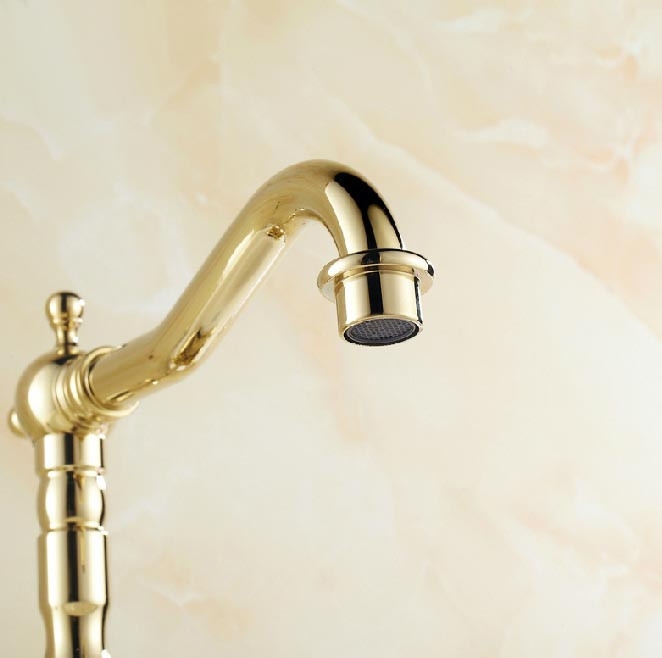 BILBAO Gold DOUBLE CERAMIC HANDLE MIXER FAUCET