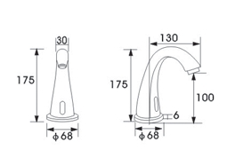 Plato Automatic Commercial Sensor Faucet D514 (Available in Oil Rubbed Bronze Finish)